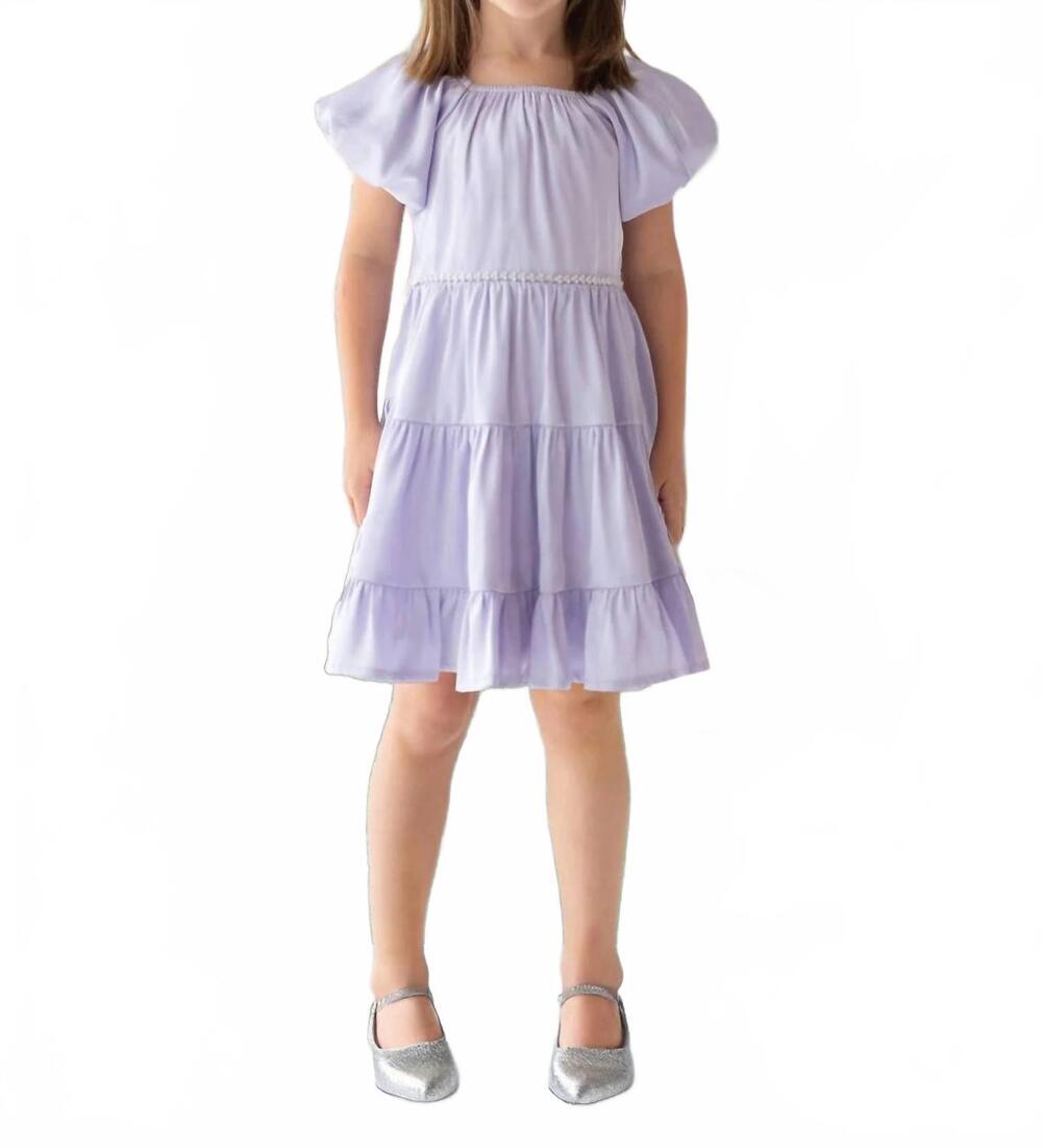 NEW ISOBELLA & CHLOE kids diamond dazzle dress in lavender